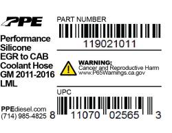 PPE Diesel - EGR To Cab Coolant Hose 11-16 PPE Diesel - Image 2