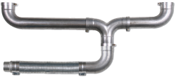 Diamond Eye Performance Universal Exhaust Stack Kit, 5"  Aluminized  Exhaust Stack Kit,  150100