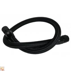 34.5 Inch Common Rail/VP44 Cummins Coolant Bypass Hose Black Nylon Braided Fleece Performance
