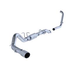 MBRP Exhaust 03-07 Ford 6.0L 4" Turbo Back, Single Side (Stock Cat) Exit, AL