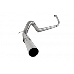 MBRP Exhaust 4" Turbo Back, Single, No Muffler, T409 S6200SLM