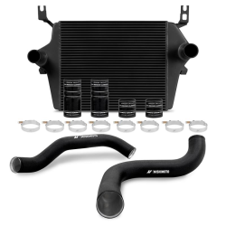Mishimoto Intercooler kit for Ford 7.3L Powerstroke 1999–2003 - Black / Black Wrinkle Pipes