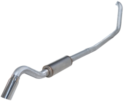 Diamond Eye 4" Turbo Back Exhaust w/ Turn Down for 99-03 Ford F250/F350 7.3L - K4318A-TD
