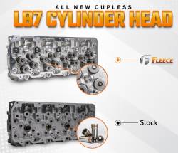 Fleece Performance - Fleece Freedom Series Duramax Cylinder Head with Cupless Injector Bore for 2001-2004 LB7 (Driver Side) - Image 2