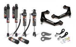 Cognito 3-Inch Elite Leveling Kit with Fox Elite 2.5 Reservoir Shocks for 11-19 Silverado/Sierra 2500/3500 2WD/4WD