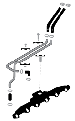 Fleece Performance - Replacement Heater Core Line Kit Fits 1989 - 1998 Dodge Ram 250/350/2500/3500 5.9L 12V Cummins - Image 2