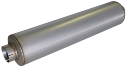 Diamond Eye Performance 5" CHAMBERED BIG DOG MUFFLER 51" OVERAL, 45" BODY, 10" CASE ALUMINIZED 800465