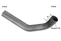 Diamond Eye Performance - Exhaust Pipe 4 Inch 89-93 Dodge Dodge RAM 2500/3500 2X4 Only Second Section Pass Performance Series Exhaust Tail Pipe Diamond Eye - Image 2