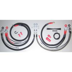 Battery Cable Kit (1/0 AWG) for 2006 - 2009 Dodge Ram 2500/3500 5.9L/6.7L Cummins W/ Straight End