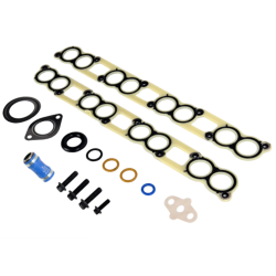 6.0L EGR Cooler Gasket Set with Blue Hose For 03-10 Ford Powerstroke Diesel