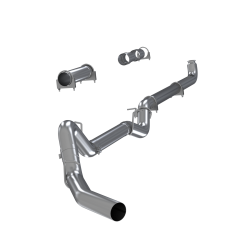 4 Inch Single Side Exhaust Pipe No Muffler T409 Stainless Steel For 01-07 Silverado/Sierra 2500/3500 Duramax Classic Extended/Crew Cab MBRP