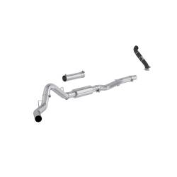 06-07 Chevrolet/GMC 2500/3500 EC/CC 6.6L Duramax, Classic, Armor Lite 4-Inch Cat-Back Single Side Exit, with Carb Approved Downpipe, MBRP