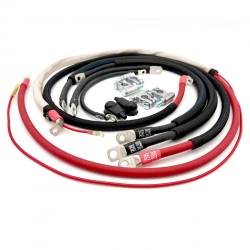 Big7Kits - 2017-2021 Ford F-250/F-350 Superduty Battery Cable Kit Power Stroke 6.7 Diesel 2/0 Gauge Straight Battery Cable Big7Kits - Image 2