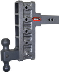 Mega Duty 2.5 Inch Offset Shank 3 Inch Rise, 9 Inch Drop 3K TW 21K Hitch & GH-061 Dual-Ball Gen Y Hitch