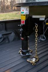 The Viking Gooseneck Static Hitch SnapLatch 2 5/16 Inch Coupler 4 Inch SQ Tube 8.5K TW 30K Max Towing W/Pull Cable Gen Y Hitch