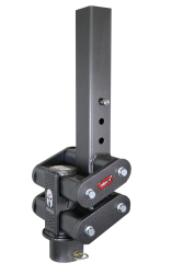 Spartan Torsion Flex Manual Latch 5 Inch Offset 4 Inch Square Tube Gooseneck 3 Inch Coupler Standard Height 7K TW 40K Towing Gen Y Hitch