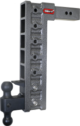 Mega Duty 2.5 Inch Shank 18 Inch Drop 3K TW 21K Hitch & GH-061 Dual-Ball & GH-062 Pintle Lock & GH-0101 Stabilizer Kit Gen Y Hitch