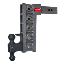 Mega Duty 2.5 Inch Shank 12 Inch Drop 3K TW 21K Hitch & GH-061 Dual-Ball & GH-062 Pintle Lock Gen Y Hitch