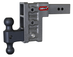 Mega Duty 2.5 Inch Shank 6 Inch Drop 3K TW 21K Hitch & GH-061 Dual-Ball Gen Y Hitch