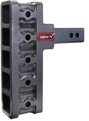 Mega Duty 2 Inch Offset Shank 2.5 Inch Rise 7.5 Inch Drop 1.5K TW 10K Hitch Only Gen Y Hitch