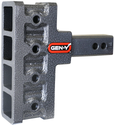 Mega Duty 2 Inch Offset Shank 2.5 Rise, 5 Inch Drop 1.5K TW 10K Hitch Only Gen Y Hitch