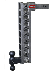 Mega Duty 2 Inch Shank 20 Inch Drop 1.5K TW 10K Hitch & GH-031 Dual-Ball & GH-0100 Stabilizer Kit Gen Y Hitch