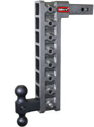 Mega Duty 2 Inch Shank 17.5 Inch Drop 1.5K TW 10K Hitch & GH-031 Dual-Ball & GH-0100 Stabilizer Kit Gen Y Hitch