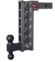 Mega Duty 2 Inch Shank 12.5 Inch Drop 1.5K TW 10K Hitch & GH-031 Dual-Ball (Stabilizer Kit Recommended:GH-0100) Gen Y Hitch