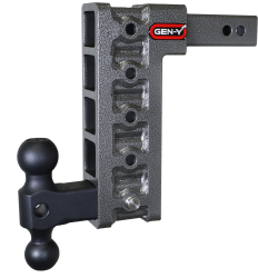 Mega Duty 2 Inch Shank 10 Inch Drop 1.5K TW 10K Hitch & GH-031 Dual-Ball Gen Y Hitch