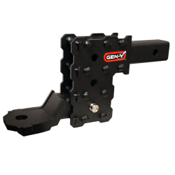 Gen Y Hitch - Phantom X 2 Inch Solid Shank 4.5 Inch Drop 1K TW 10K Hitch Platinum Ball Mount (GH-103705) Gen Y Hitch - Image 4