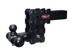 Gen Y Hitch - Phantom X 2.5 Inch Solid Shank 5 Inch Drop 1.6K TW 16K Hitch & GH-052 Tri-Ball Mount Gen Y Hitch - Image 4