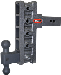 Mega Duty 2.5 Inch Offset Shank 3 Inch Rise, 9 Inch Drop 3.5K TW 32K Hitch & GH-0161 Dual-Ball Gen Y Hitch