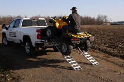 1 Pair 78 Inch Aluminum Lightweight Ramps 78 Inch x 12 Inch 600 LBS Capacity Per Ramp Gen Y Hitch