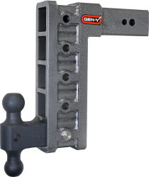 Mega Duty 3 Inch Shank 12 Inch Drop 3.5K TW 32K Hitch & GH-0161 Dual-Ball Gen Y Hitch
