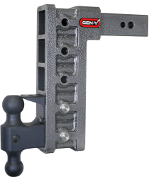 Mega Duty 2.5 Inch Shank 12 Inch Drop 3.5K TW 32K Hitch & GH-0161 Dual-Ball & GH-0162 Pintle Lock Gen Y Hitch