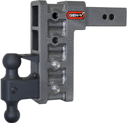 Mega Duty 2.5 Inch Shank 9 Inch Drop 3.5K TW 32K Hitch & GH-0161 Dual-Ball & GH-0162 Pintle Lock Gen Y Hitch