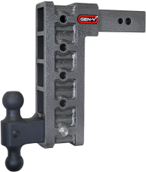 Mega Duty 2.5 Inch Shank 12 Inch Drop 3.5K TW 32K Hitch & GH-0161 Dual-Ball Gen Y Hitch