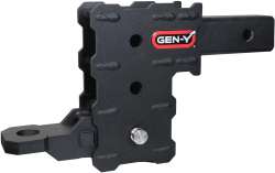 Gen Y Hitch - Phantom Series- 2 Inch Hollow Shank, 3 pocket 4.5 Inch Drop, 5k Towing, .5K TW With GH-102541 Ball Mount & GH-102359 Pin And Clip Gen Y Hitch - Image 4