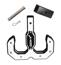 Gen Y Hitch - Hulk 2.0 Tow Hook 16K 2 Inch Shank Black/White with GH-007-1 Reducer Sleeve, GH-099 Pin & GH-011 Clip Gen Y Hitch - Image 2