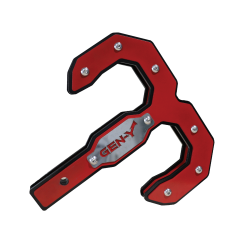 Hulk 2.0 16K Tow Hook 2 Inch Shank Black/Red Gen Y Hitch
