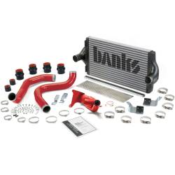 Intercooler Upgrade, Includes Boost Tubes (red powder-coated) for 1999.5 Ford F250/F350 7.3L Power Stroke