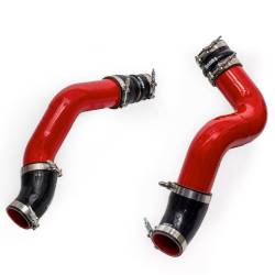 Boost Tube Upgrade Kit Fits 19-24 Ram 2500/3500 6.7L Cummins Red Powdercoat Banks Power