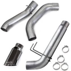 Banks Power - Monster Exhaust System for 19-24 RAM 2500/3500 6.7L Cummins Mega Cab Short Bed (SRW) Chrome-Plated Stainless Tip Banks Power - Image 2