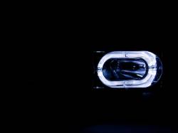 ANZO USA - Headlight Set Crystal w/Halo Clear Lens Carbon Housing Pair Not For Use W/Sealed Beam Headlights Does Not Fit Models With Sealed Beam Headlights Chevy/GMC Trucks/SUVs 1988-2000 ANZO USA - Image 3