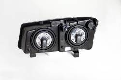 ANZO USA - Headlight Set Crystal Clear Lens Chrome Housing Pair Does Not Fit Avalanche Models With Body Cladding Chevrolet Avalanche 1500/Avalanche/Avalanche Silverado 2500 2003-2006, Chevrolet Silverado 1500/1500 HD/2500 HD/3500 2003-2007 ANZO USA - Image 2