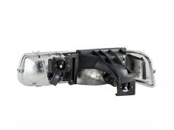 ANZO USA - Headlight Set Crystal Clear Lens Chrome Housing Pair Does Not Fit Gmc Models Chevrolet Silverado 1500/2500 1999-2002, 1500 HD/2500 HD/3500 2001-2002, Chevrolet Suburban 1500/2500/Tahoe 2000-2006 ANZO USA - Image 2