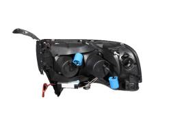 ANZO USA - Headlight Set Projector w/Halo Clear Lens Black Housing Pair CCFL Does Not Fit 99-01 Ram Models With Sport Package Dodge Ram 1500 1997-2001, Dodge Ram 2500/3500 1994-2002 ANZO USA - Image 2