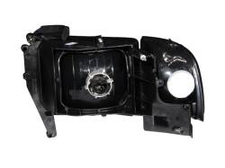 ANZO USA - Headlight Set Crystal Clear Lens Black Housing Pair Does Not Fit Ram Models With Sport Package Dodge Ram 1500 1994-2001 Ram 2500/3500 1994-2002 ANZO USA - Image 2