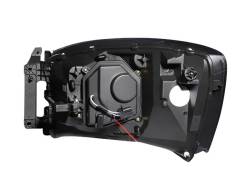 ANZO USA - Headlight Set Projector w/Halo Clear Lens Chrome Housing Pair CCFL Dodge Ram 1500/2500/3500 2006-2008 ANZO USA - Image 2