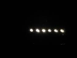 ANZO USA - Headlight Set Crystal Clear Lens Black Housing w/1 Pc. LED Strip Pair Not For Use W/Sealed Beam Headlights Does Not Fit F-250 Light Duty Or Sealed Beam Models Ford Excursion 2000-2004, Ford F-250/F-350/F-450/F-550 Super Duty 1999-2004 ANZO USA - Image 3